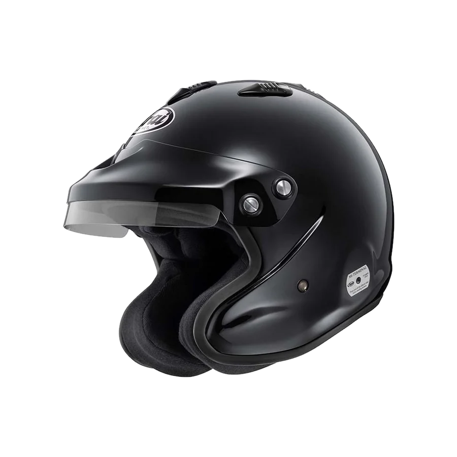Casque FIA Arai GP-J3 noir brillant, vue 1