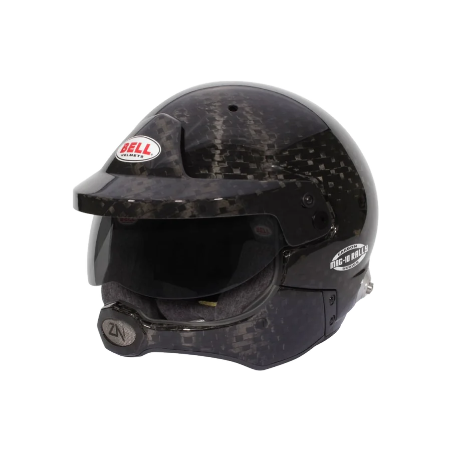 Casque FIA Bell Mag 10 Rally Ultra carbone, finition carbone