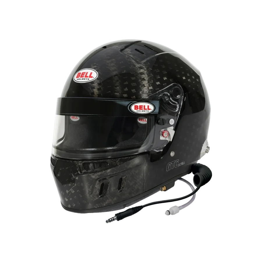 Casque FIA Bell GT6 RD Ultra carbone, finition carbone