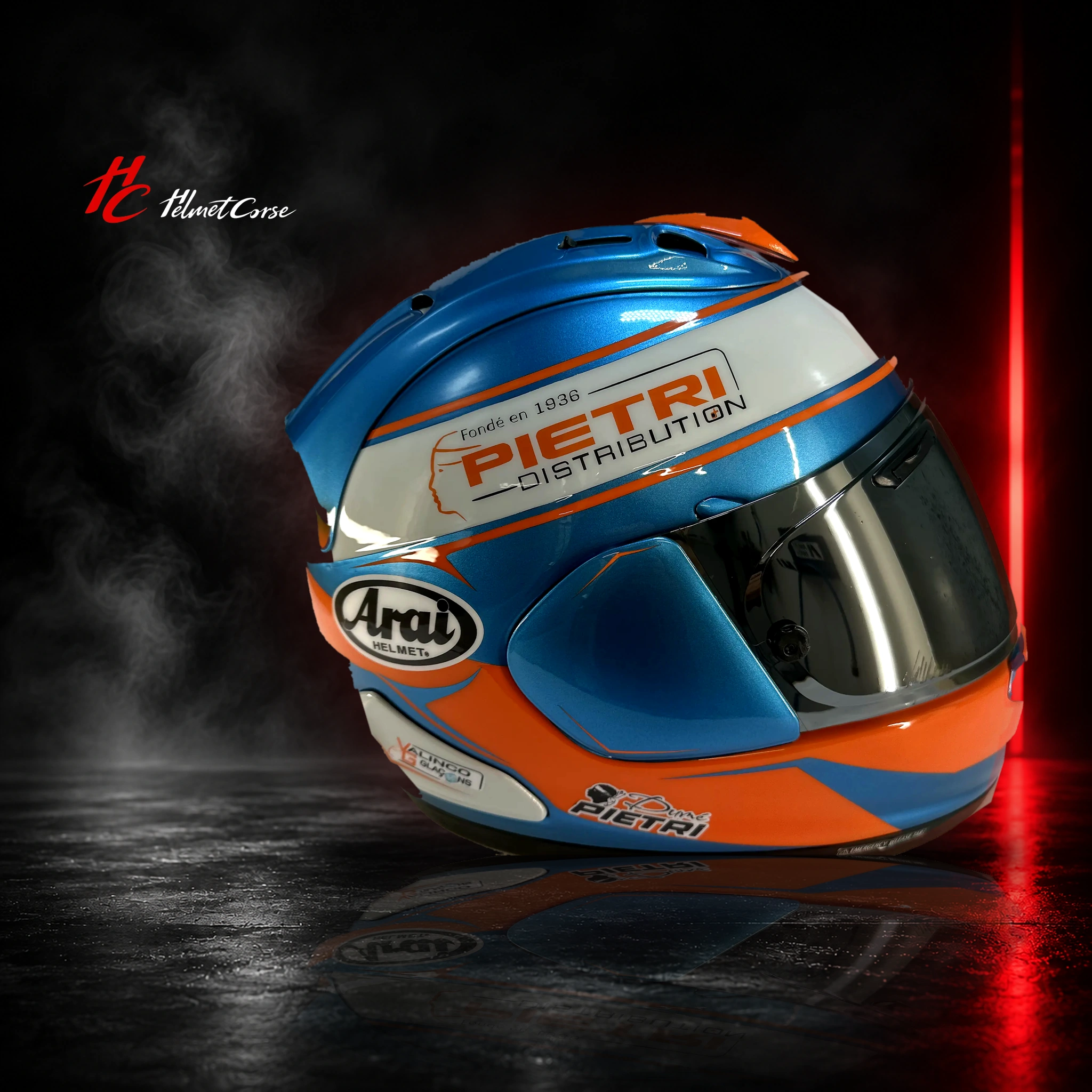 Casco Arai Pietri personalizado