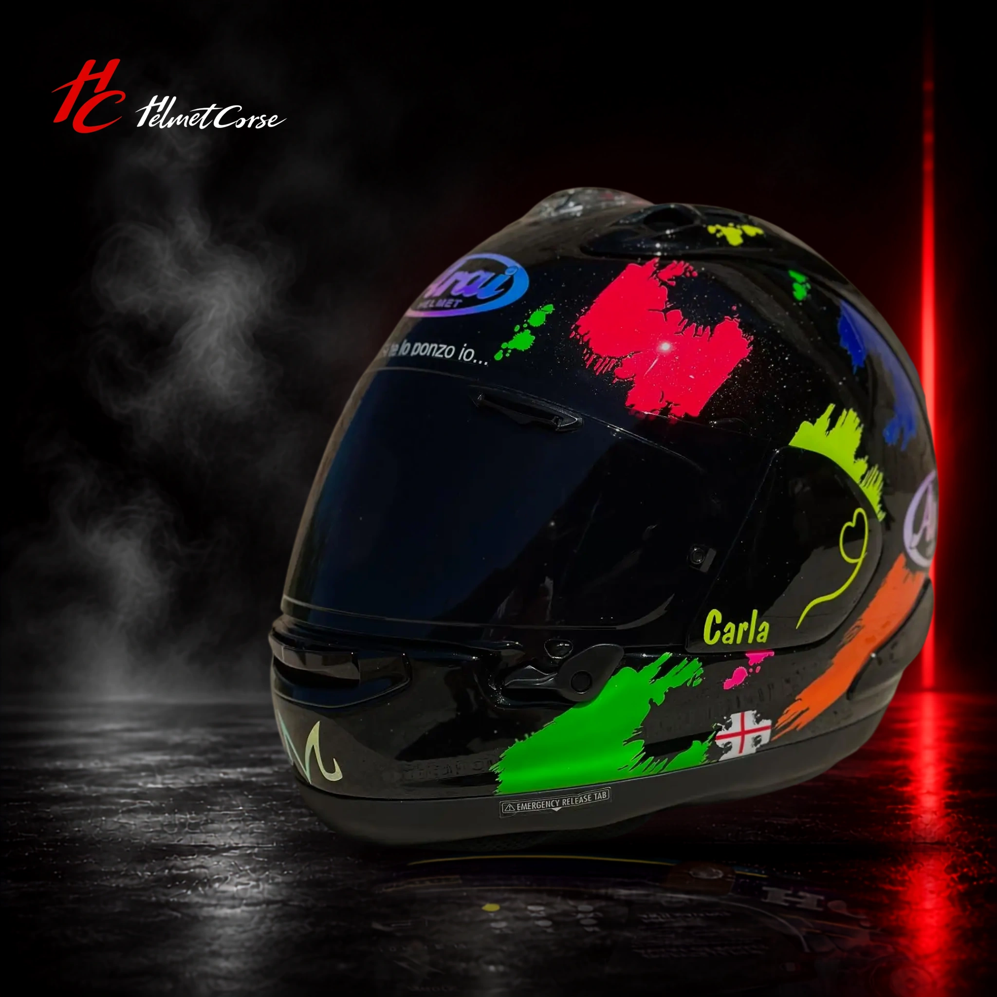 Casco Arai RX7 Color Splash personalizado
