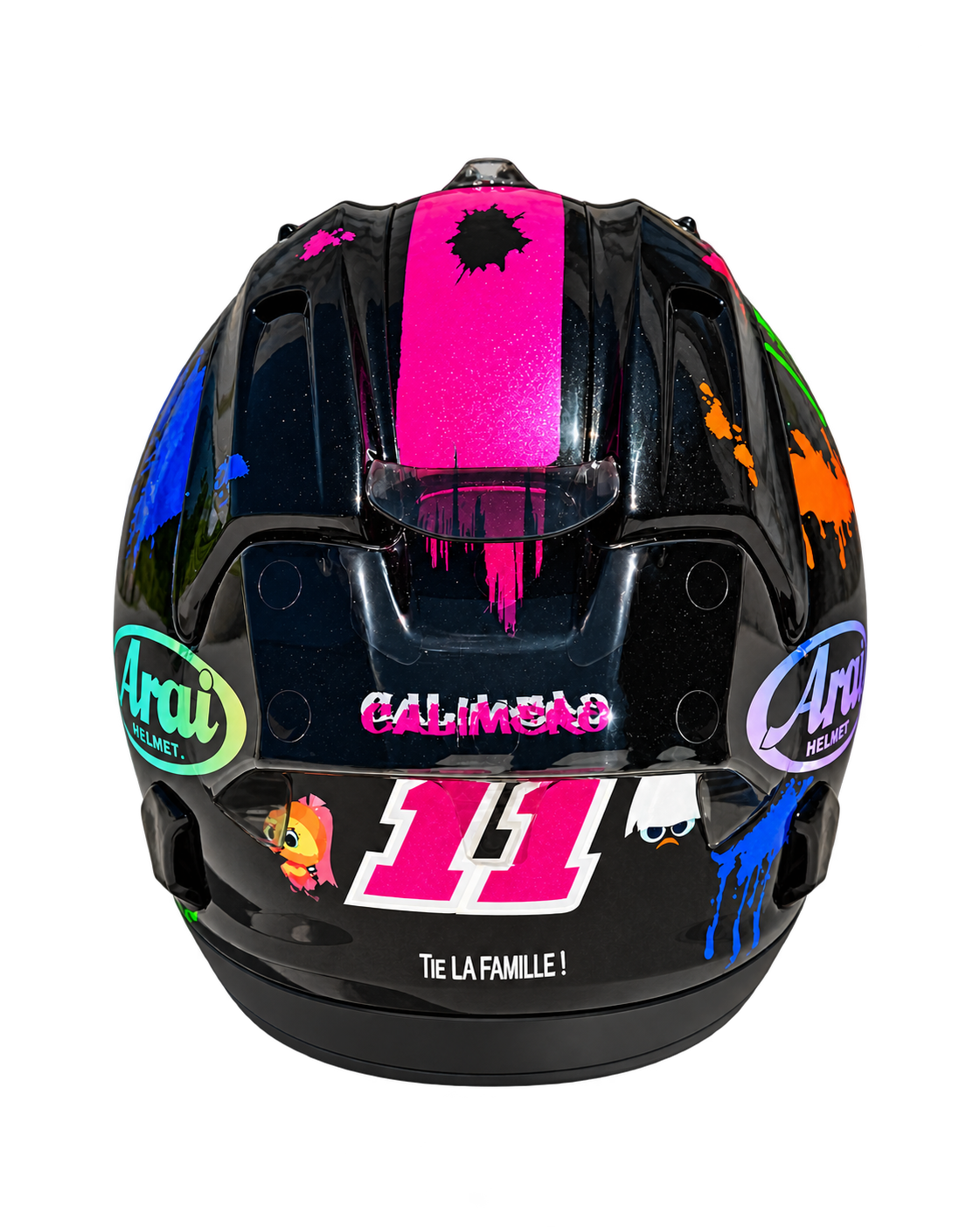 Vue arrière haute du casque Arai Color Splash